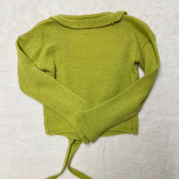 TACH Green Ruffled Cardigan - Picture 8 of 8